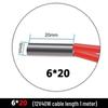 Topná tyč 3D tiskárny, průměr 6 mm, délka 2030 mm, 12V/24V, 40W, délka vodiče 2 m
