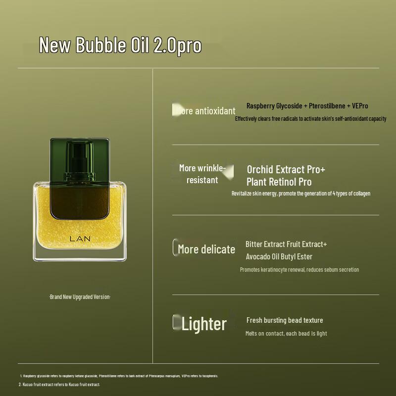 LAN Bubble Oil 2.0 Pro Facial Essence Oil