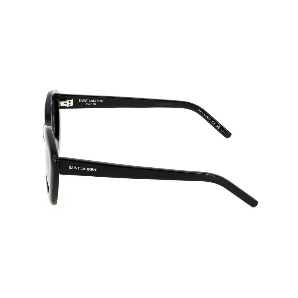 Saint Laurent Side Logo Letter Print Square Sunglasses Unisex sunglasses Black SL-68-001