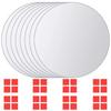 Day and Night - Day and Night Round Glass Mirror Tiles 8 Units