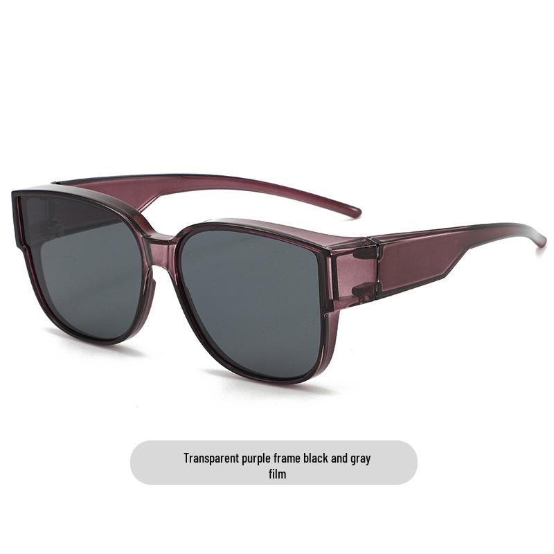 Polarized Myopia Clip-on Sunglasses for Men & Women - Stylish Oversized Frame for Driving