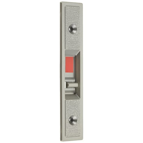 Nicchu Seisakusho Replacement Sliding Door Lock with Key, Dimple Cylinder Type, Silver, GA-800D-SL