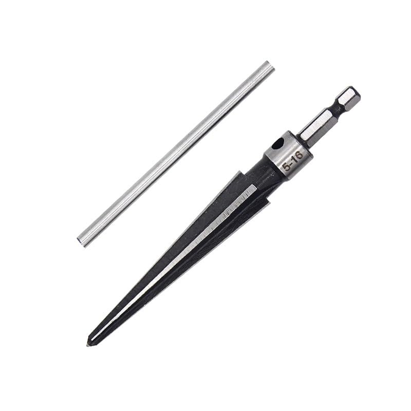 Hex Shank Tapered Reamer Drill Tool for and Chassis Manual Cutting Tool for Use with Electric Professional Grade for Woodworking T-Hole Drilling,