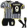 2324 Juventus-Home Football Jerseys Shorts Socks Set New Season Shorts Socks Adult Sizes Outfits