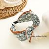 Paisley Fabric Bow Headband: Retro Wide-Brimmed Bunny Ear Korean Hair Accessory