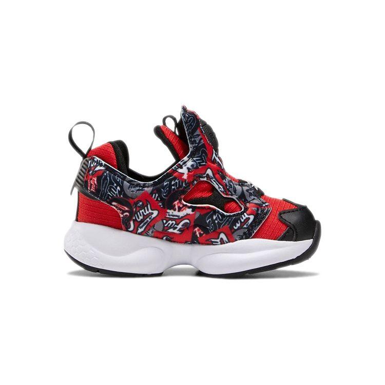 Reebok InstaPump Fury Toddler Graffiti - Primal Red Baby Sneakers Black White EG2440