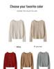 Women's 100% Pure Cashmere Round Neck Cardigan - 2024 Spring/Autumn Loose Knit Long Sleeve Thin Outerwear High-end