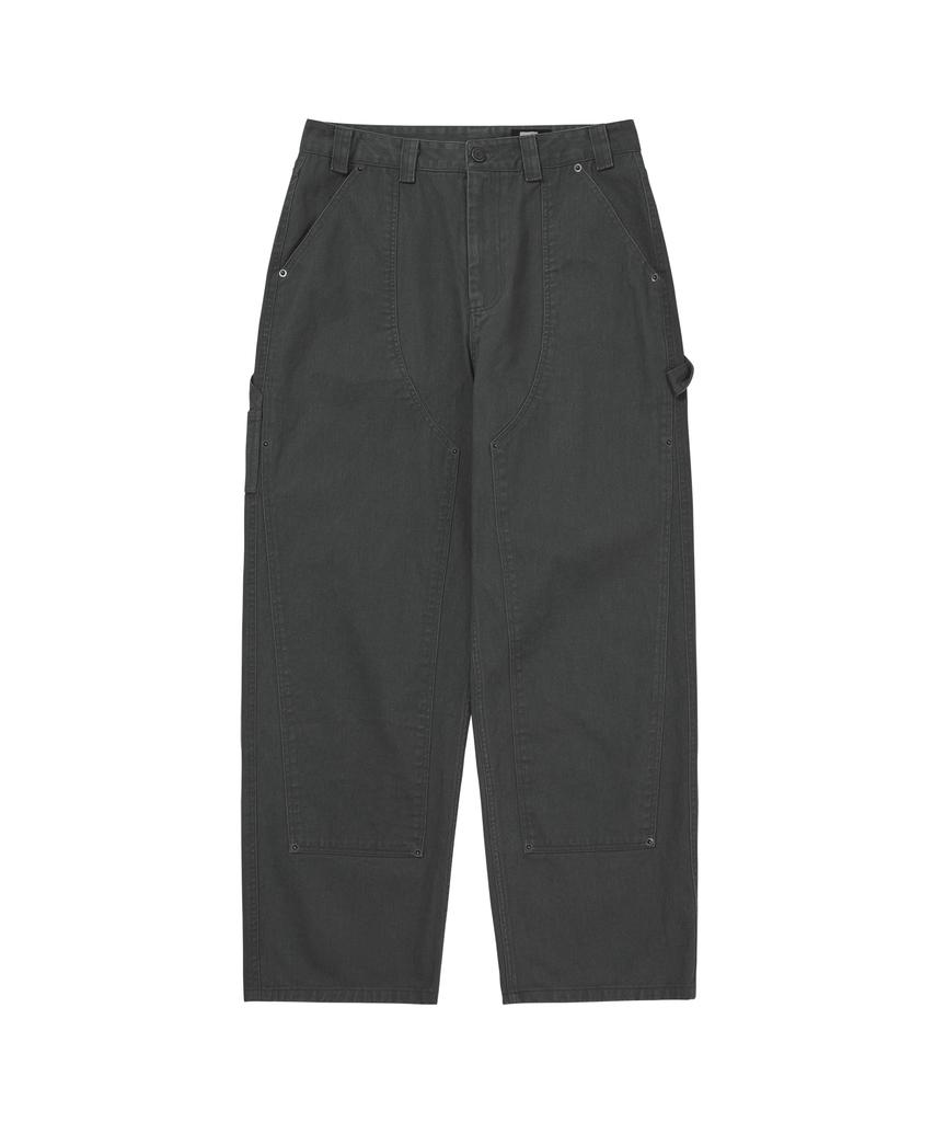 WELLBEING EXPRESS Washed Carpenter Pants Khaki