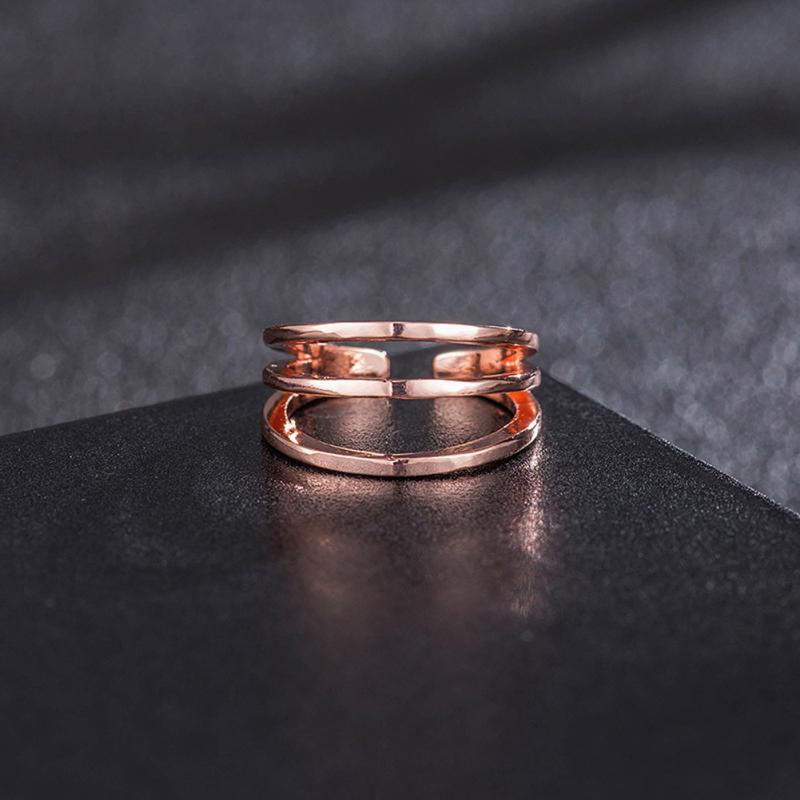 RUI RUI YU Tåring Kobber Enkel åpning Justerbar Hypoallergen Tåring Ringsmykker