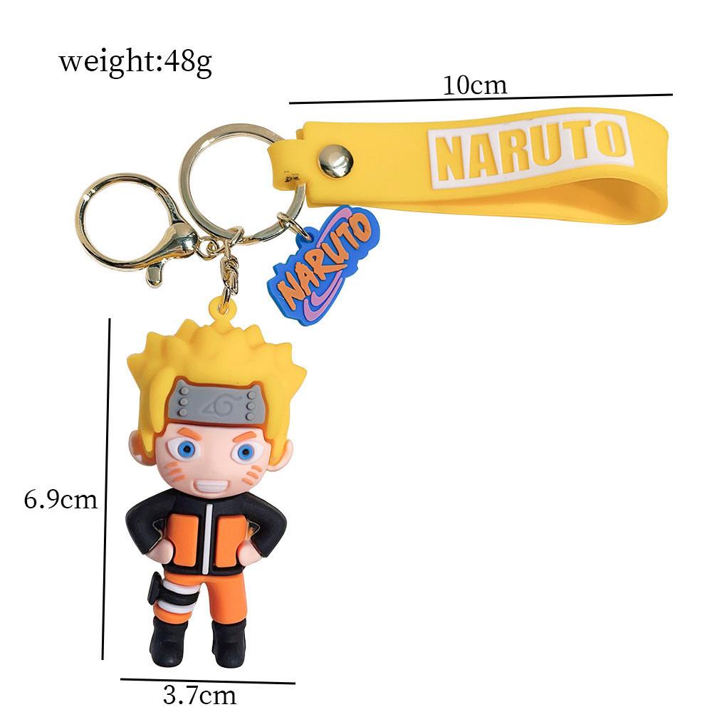 Cute Pvc Naruto Keychain Soft Rubber Figure Halloween Party Gift For Friends