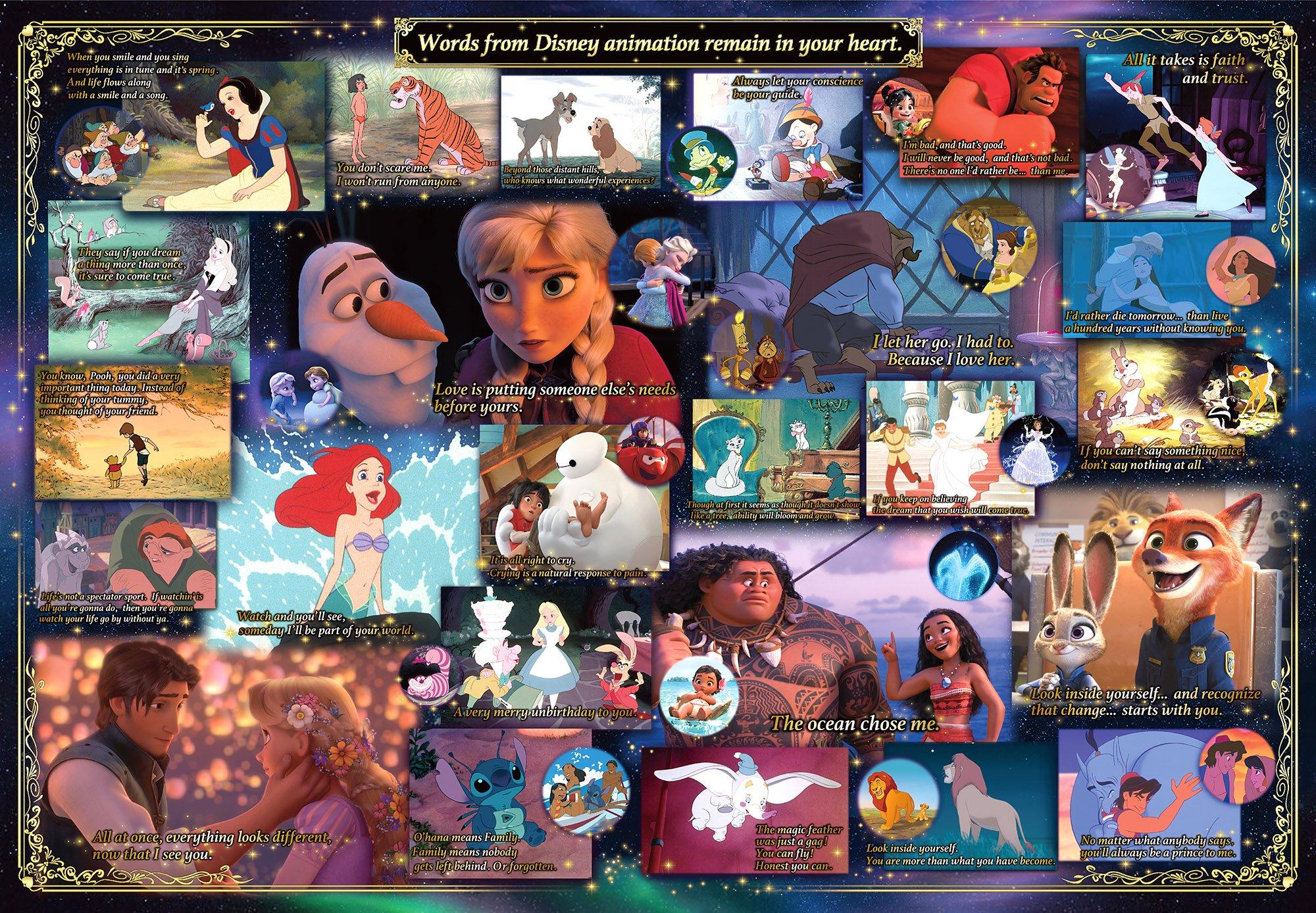 

1000 Piece Jigsaw Puzzle Disney Memorable Words (51x73.5cm)