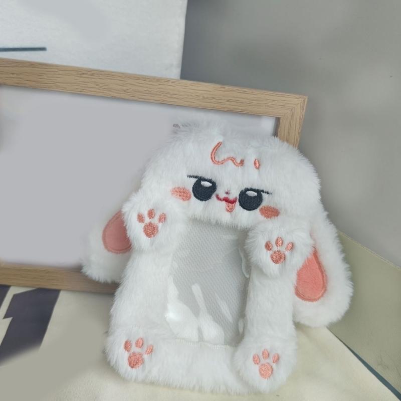 Photo Card Case with Chain Cartoon Photocard Protector Photo Card Sleeves Photo Card Covers for Women Girl