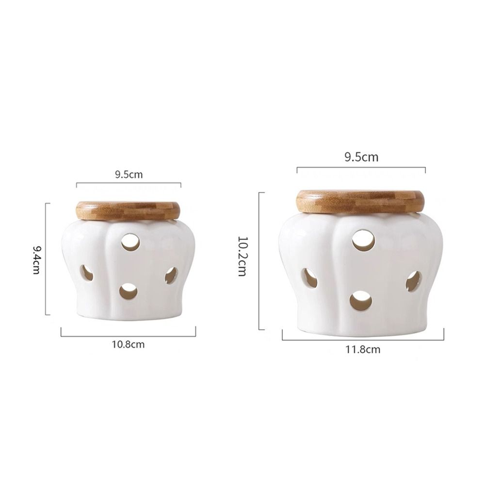 Ceramic Kitchen Storage Jar Food Storage Ventilation Spice Storage Jar with Lid Dried Chili Pepper Ventilation Storage Tank