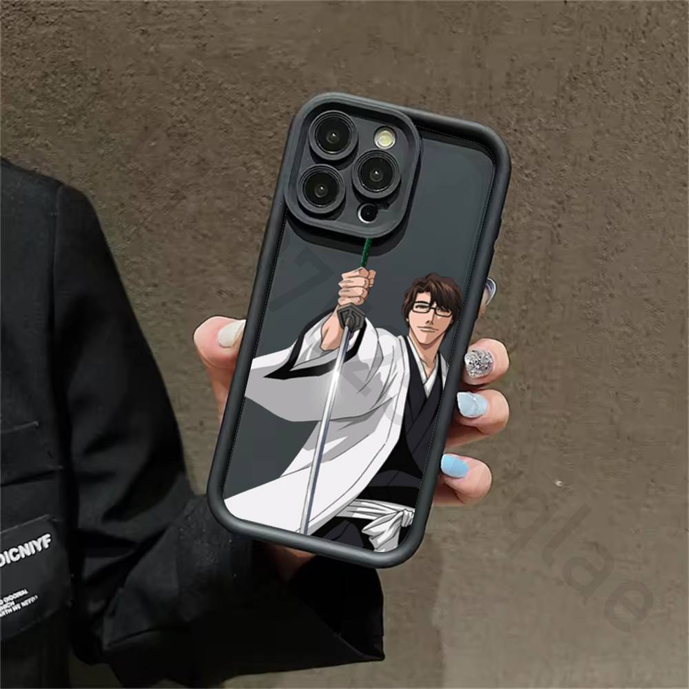 Anime A-Aizen S-Sousuke Silicone Case For iPhone 13 11 15 17 12 14 16 Pro Max 17 Air Plus SE Shockproof Soft Protective Cover