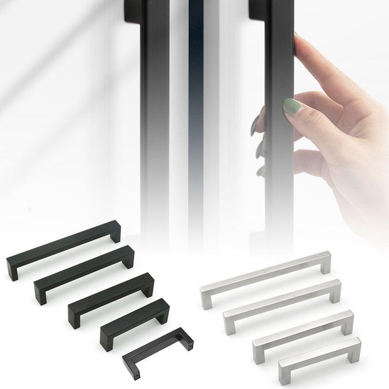 Cupboard Kitchen Cabinet Bar Door Handle Square Drawer Handles Product Household