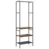 Clothes Rack with Shelf Rustic Wood Look 60 X 30 X 171 Cm Engineered Wood