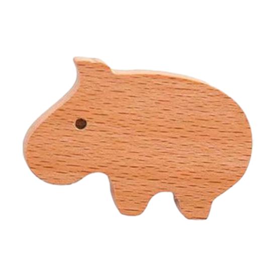 Wooden Wall Hook Lightweight Adhesive Hook with Natural Wood Grain Design Hook for Items Kids Schoolbags Hats Scarves