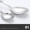 Edelstahl Tafelgeschirr Set 5-teilig Ergonomischer Marmorgriff Besteck Enthält Steakmesser Gabel Löffel Kaffeelöffel Langlebig und Stilvoll für Zuhause Und