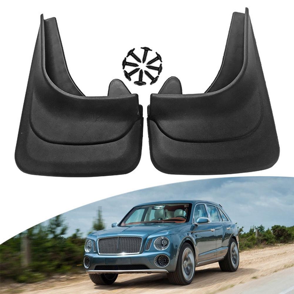 

For Cars SUVs Trucks, Black, 2 Or 4 Pcs, Drill-Mount, Debris Flexible PP Wheel Mud Flaps 8.76x12.59 In,Splash Guards