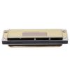 10-Loch Mundharmonika Blues F-Dur Harp Wind Musikinstrument Anfänger Übung KS-10BHGold