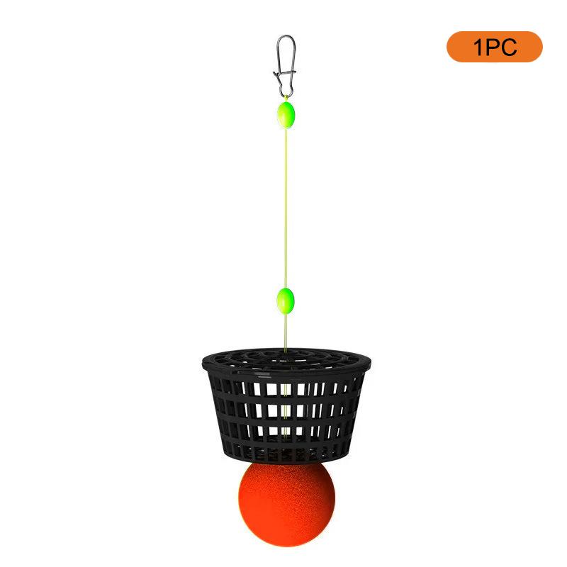 1/5Pcs Thrower Feeder Holder Fishing Lure Basket Cage Bait Cage Fishing Accessories Carp Fishing Trap Bait Lure