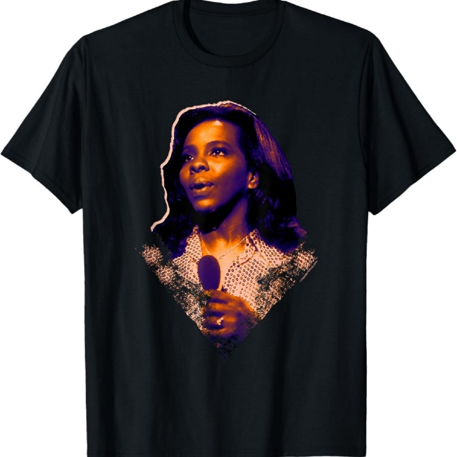 Soul Singer Gladys Knight 1971 T-Shirt S чёрный