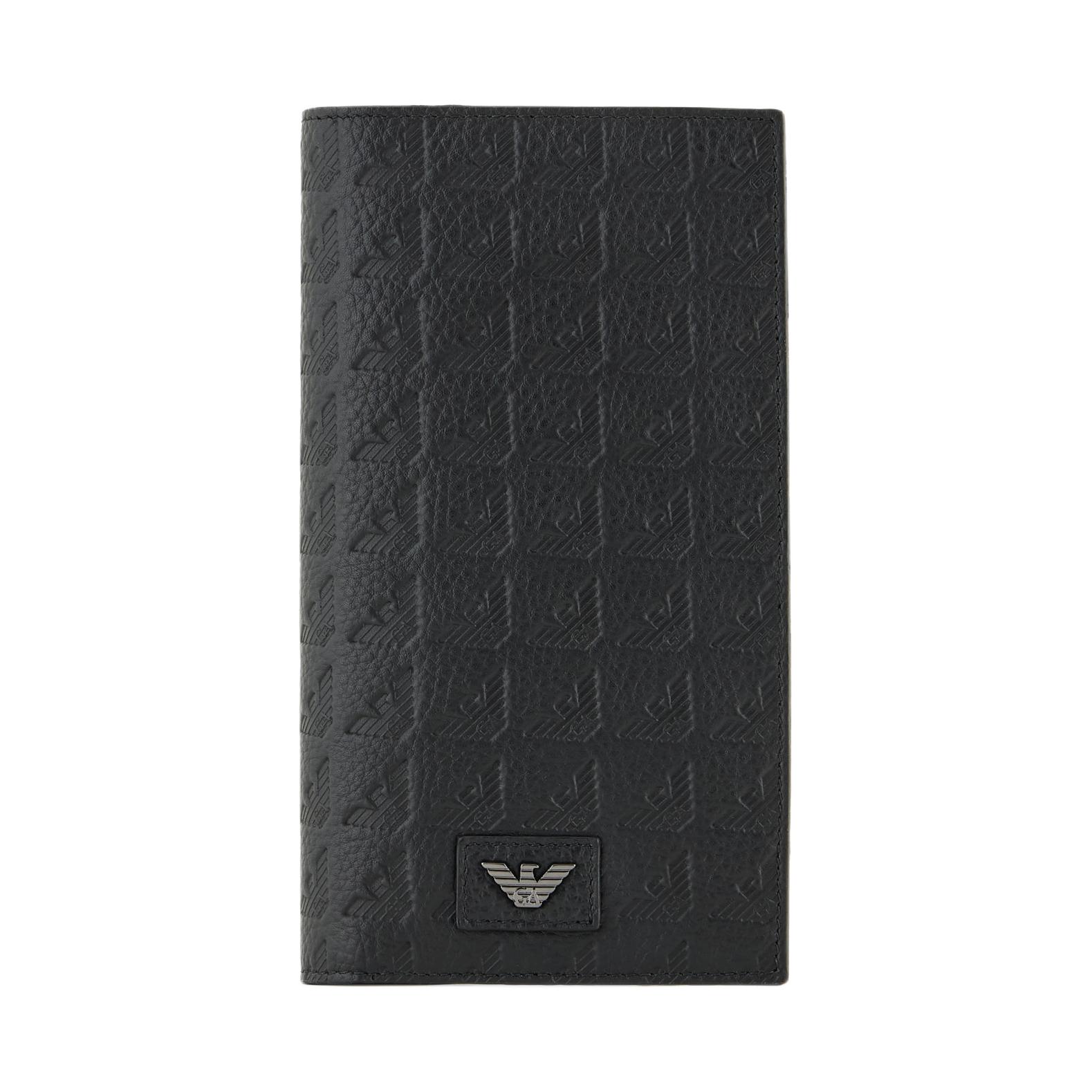 

Emporio Armani Iconic Metal Eagle Logo Large Calfskin Wallet Men wallet Black EM001742AF14774UC001 Basic Set (Bag+Dust Bag)