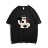 Pure cotton heavy design cartoon puppy short-sleeved t-shirt women's summer new niche trendy brand loose half-sleeved top