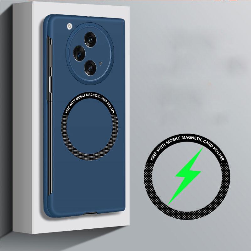 Dla Magsafe Magnetyczna bezramowa twarda obudowa komputera dla Oppo Znajdź N3 N2 Slim Bezprzewodowe ładowanie Odporna na wstrząsy matowa tylna obudowa telefonu dla FindN3 Ultra-cienka