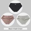 Buy 2 Take 1 FINETOO Seamless Panties for Women M-XL Low Waist Briefs Ladies Soft Lingerie Sexy Wavy Edge Underpants Women's Underwear
