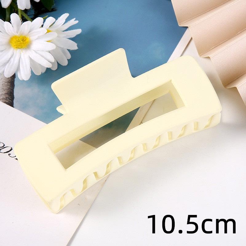 Matná obdélníková spona do vlasů v korejském stylu, 10,5 cm, pro drdoly a culíky