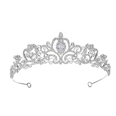 Wedding Jewelry Bridal Tiara Flower Rhinestone Crown Bridal Accessories Alloy High-end Hair Accessories