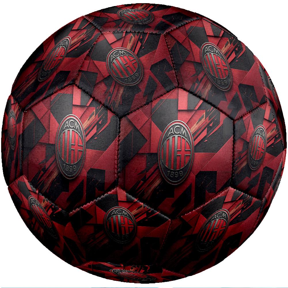 AC Milan Theme Soccer Ball Size 5 Soccer Ball Soft Touch Professional Training Football for Outdoor Sports