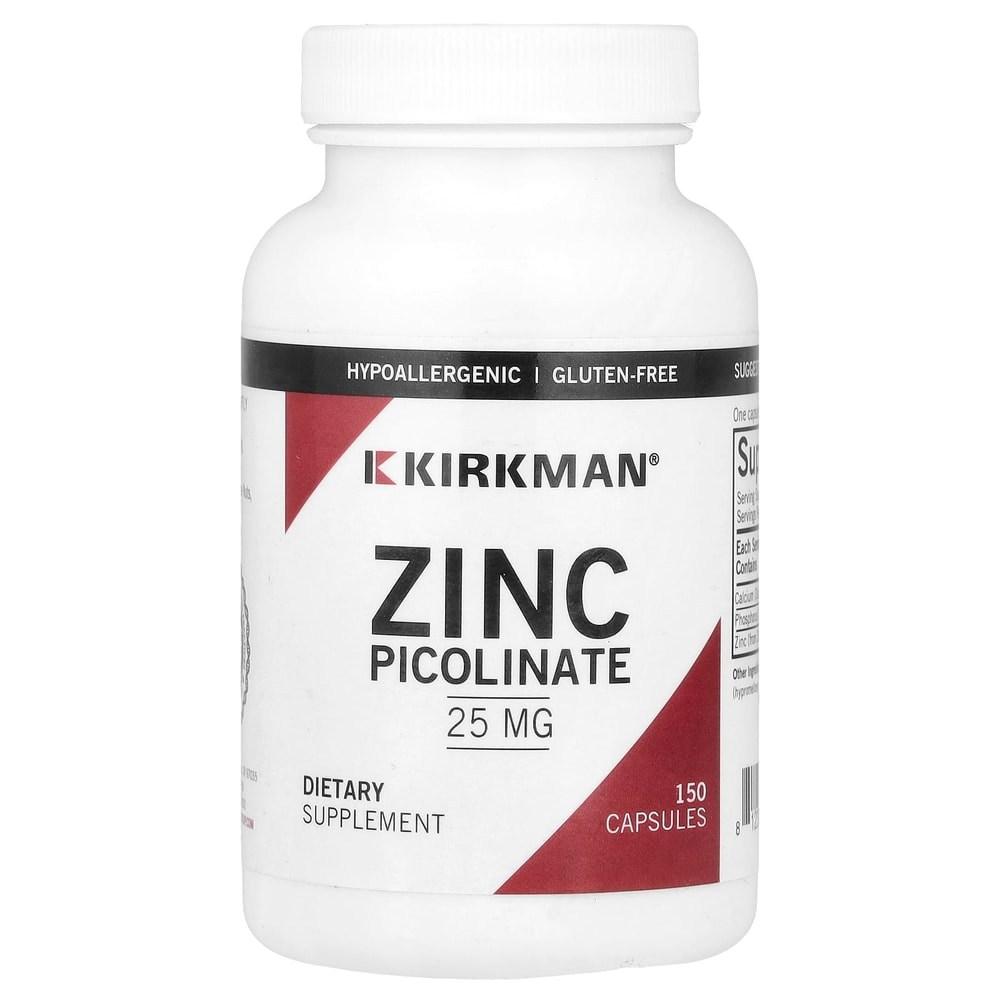 Kirkman Labs Zinc Picolinate 25mg Capsules 150 Tablets 1 pcs