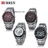 CURREN 8084 Men's Waterproof Quartz Watch with Steel Band - Casual Business Design