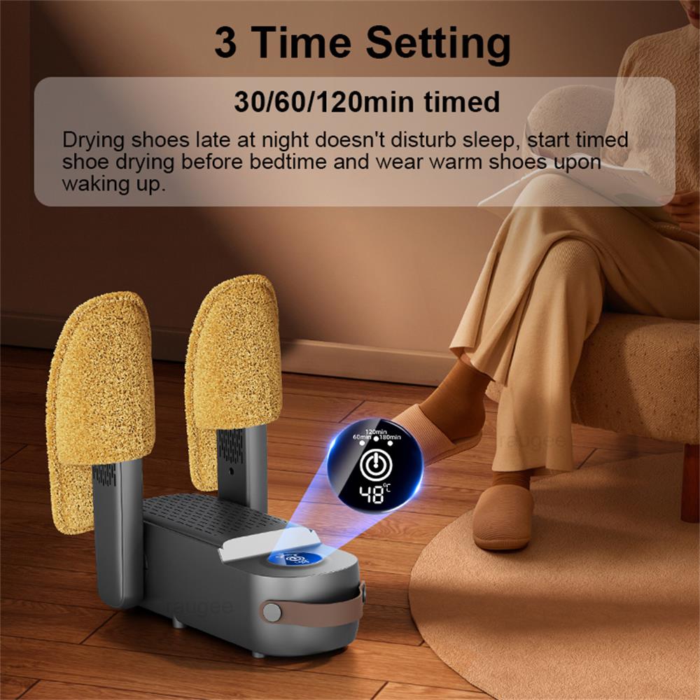 Schuhtrockner Faltbarer Schuhtrockner mit intelligentem Timer Haushalt Deodorierend Sterilisierend Schuh-Trockenmaschine Stiefeltrockner Heizung