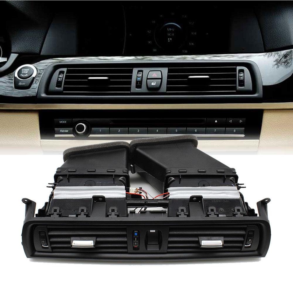 Klimaanlage vorne in der Mitte des Armaturenbretts, verchromter AC-Entlüftungsauslass, komplette Baugruppe für BMW 5er F10 F11 F18 64229166885