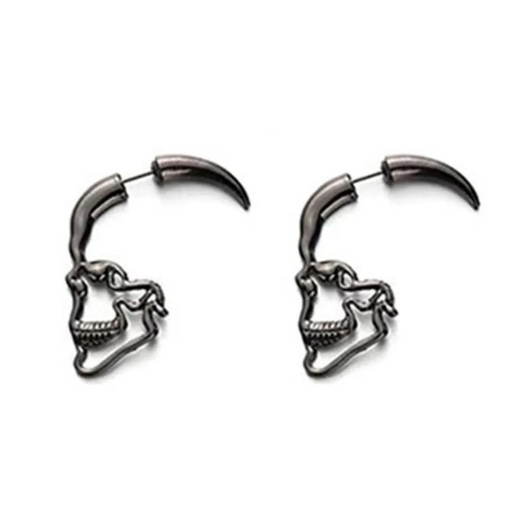 New Halloween Skull Skeleton Drop Earrings for Women  Trend Gothic Jewelry Gift Hip Hop Rock Cool Dropped Earrings Men