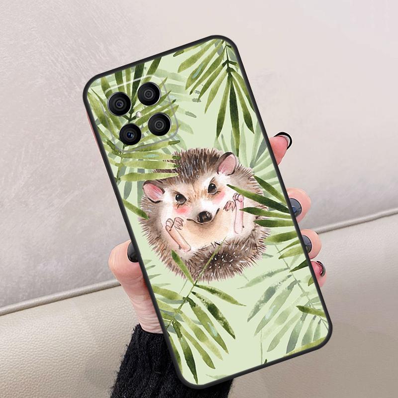 Kawaii Hedgehog Heart For Honor Magic 7 Lite 5 6 8 Pro Case For Honor Win RT X9d X9b X9a X9c X8c X8b 200 400 70 90