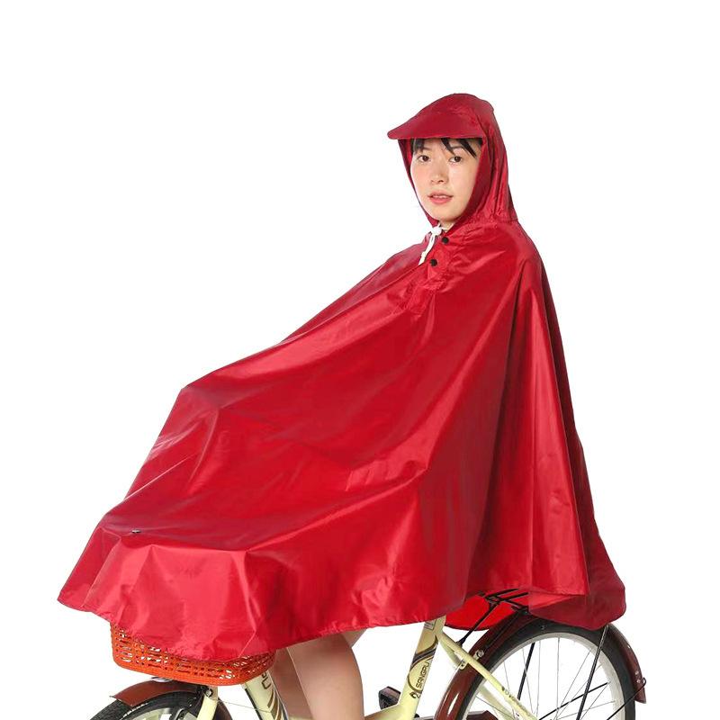 PVC Breathable Thickened Electric Vehicle Raincoat Outdoor Hiking Poncho Bicycle Battery Car Cycling Raincoat Wholesale