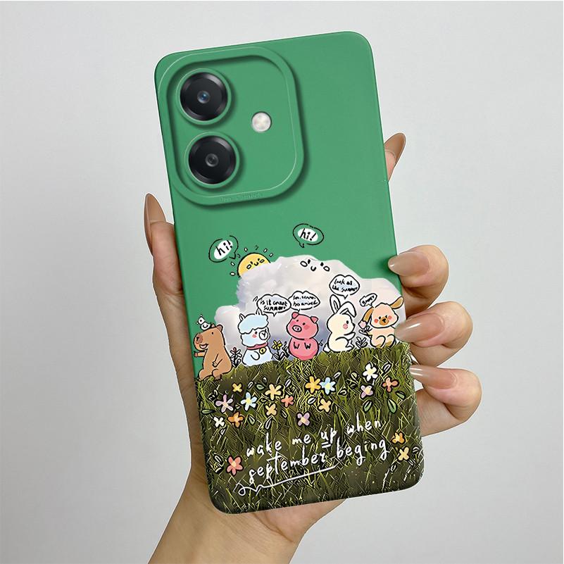 For OPPO A3 4G Phone Case A40 A40m CPH2669 CPH3669 Soft Silicone Sweet Painted Funda Coque Cartoon Printed Protective Back Cover
