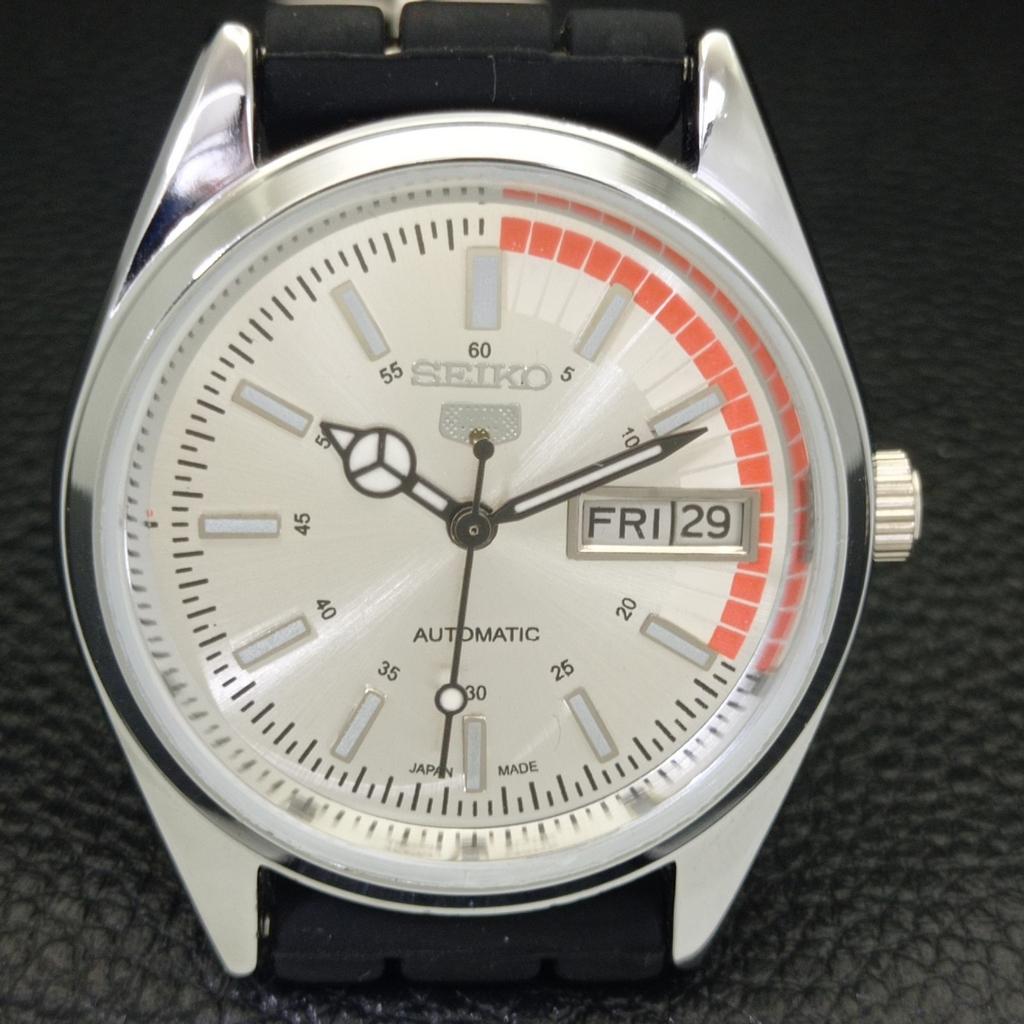 JAPAN VINTAGE REFURBISHED SEIKO 5 AUTOMATIC 6309A MENS SILVER WATCH A440737-9 Sk-a440737-1