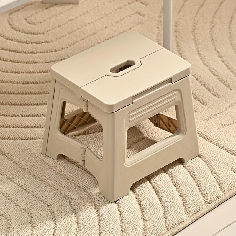 1pc Portable Folding Stool for Outdoor Adventures - Durable Plastic, Ideal for Travel and Home Use