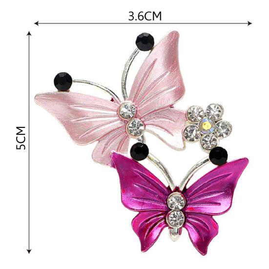 Lovely Dual Butterfly Outlet Freshener Car Air Clip Perfume Aroma Diffuser Decor