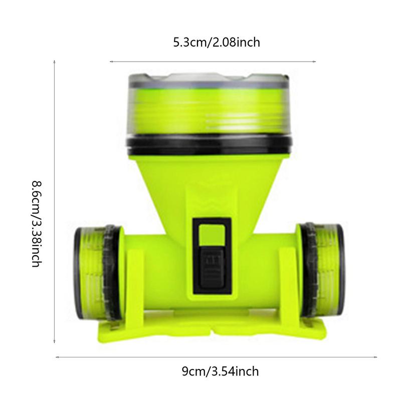 Portable Rechargeable Diving Headlight 350m Underwater 2 Light Modes Waterproof Super Bright LED Diver Spearfishing Headlamp New