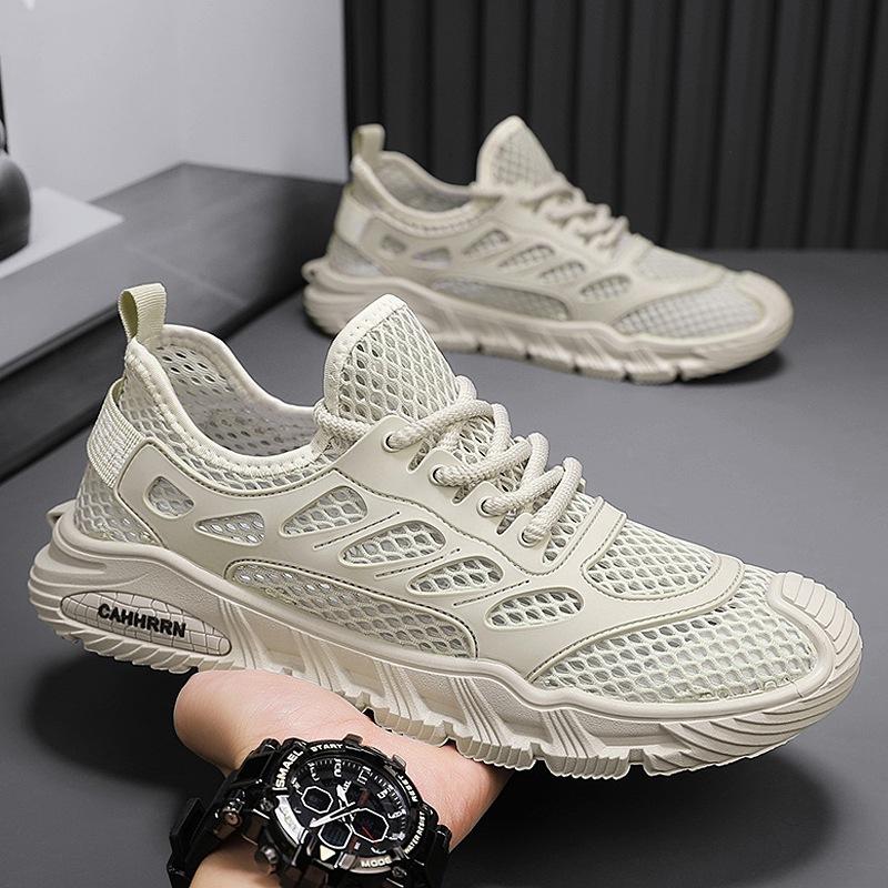 Large Net Hollow Sports Shoes Men's Summer Men's Shoes Versatile Trendy Shoes Student Casual Mesh Shoes Outdoor