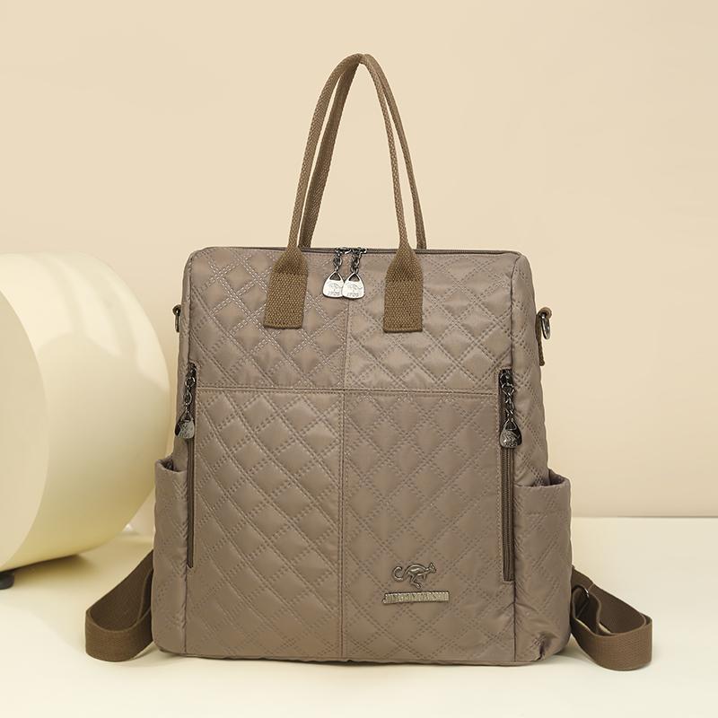 Zaino Scolastico per Studenti Donna Antifurto Romboidale Doppia Utilizzo Borsa a Spalla da Viaggio