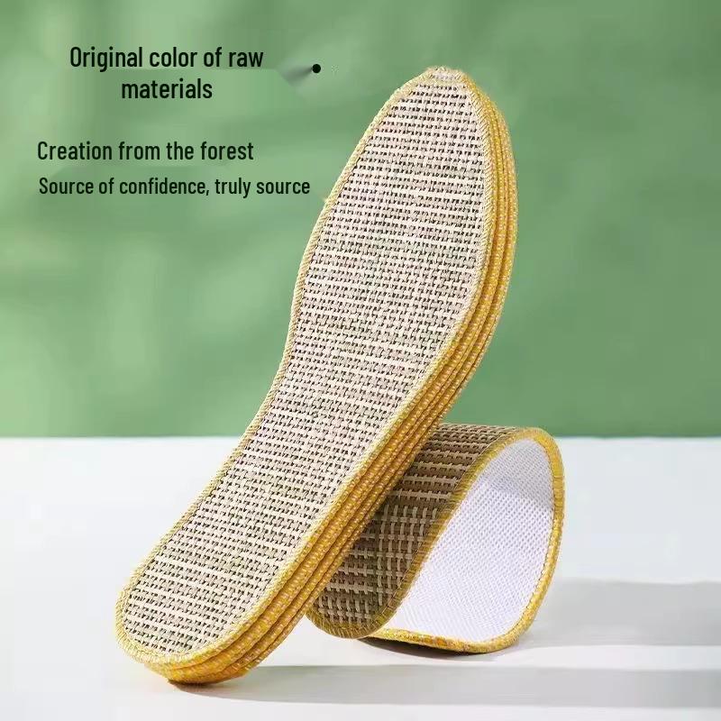 Summer Cool Mat Insoles (5 Pairs for New Customers) - Breathable, Sweat-Absorbent, Anti-Odor, Bamboo, Ice-Cool Comfort for Men & Women