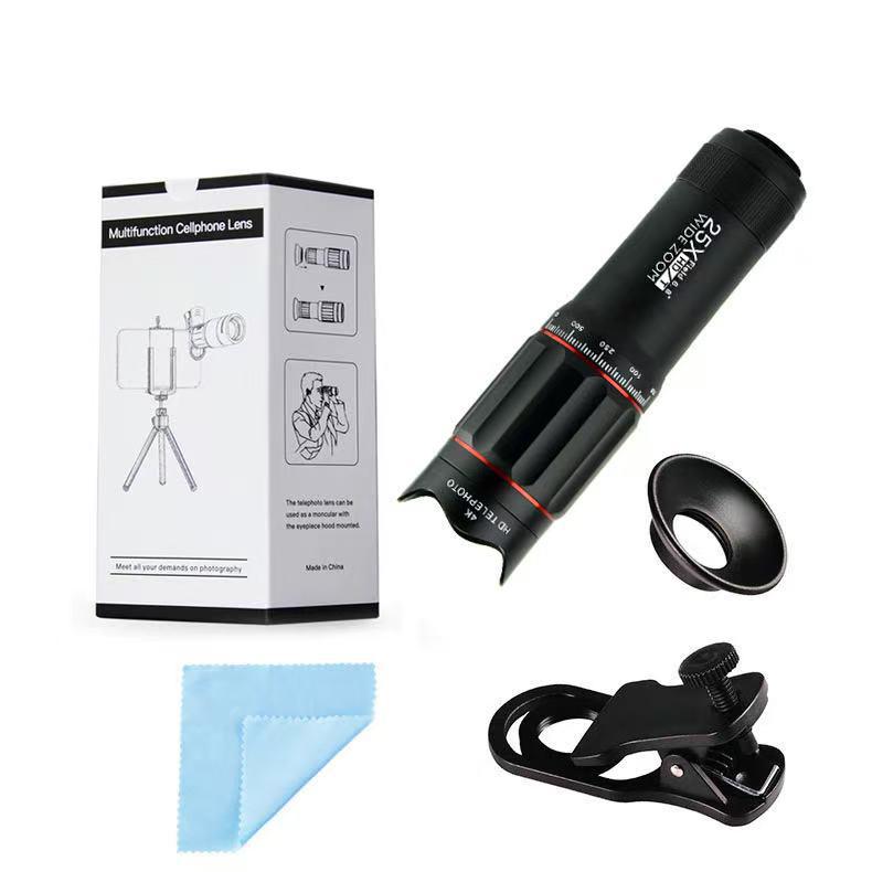 Portable Zoom HD 25x Telescope ProfessionFolding Long Distance Mini Powerful Telescope For Hunting Sports Outdoor Camping Travel