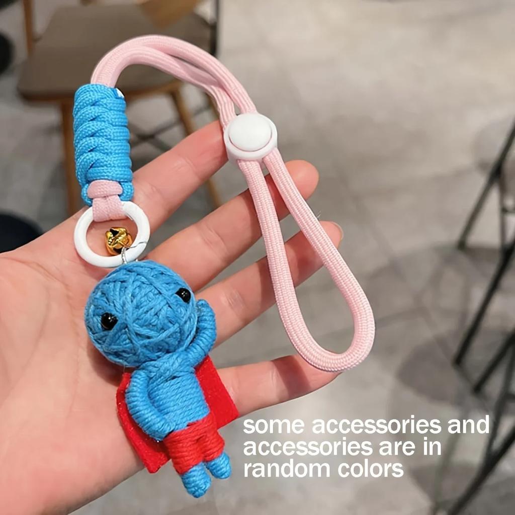 Woolen Voodoo Doll Creative Pendant Mummy Keychain Doll Male and Female Student Bag Hanging Couple Hanging Accessories